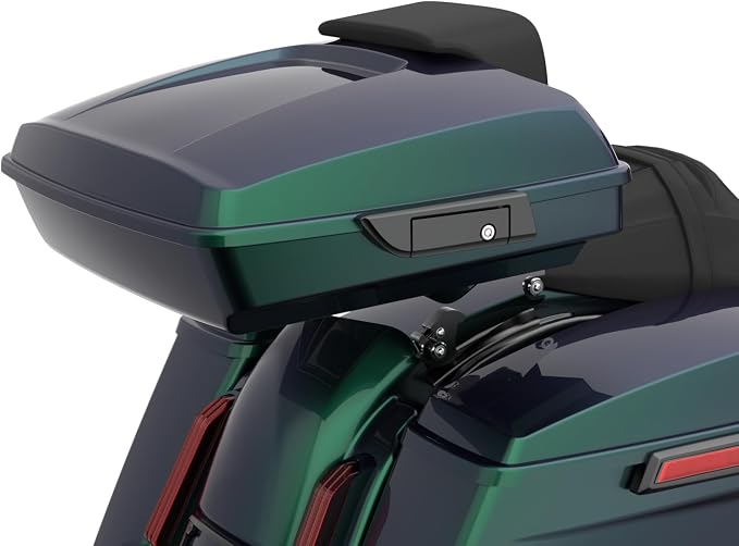 Advanblack Road Glide Tour Trunk Pack Snake Venom Razor Tour Trunk Pack Backrest Pad for '97-'25 Harley Touring Road King Street Glide Electra Glide CVO models