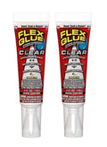 Flex Glue Super Strong Transparent Waterproof Adhesive, 4-oz, Clear - Pack of 2