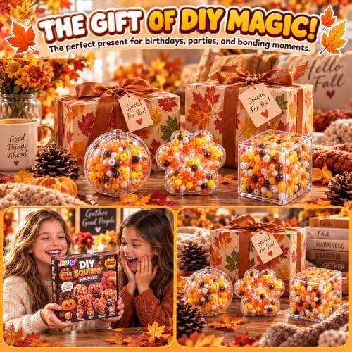 Thanksgiving DIY Stress Ball Making Kit - Fall Squishy Making Kit with Fillers