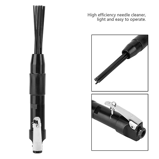 Kadimendium Pneumatic Needle Scaler 4400 RPM Needle Slag Cleaner Air PneumaticWear Slag Remove Deburring Cleaning Tool