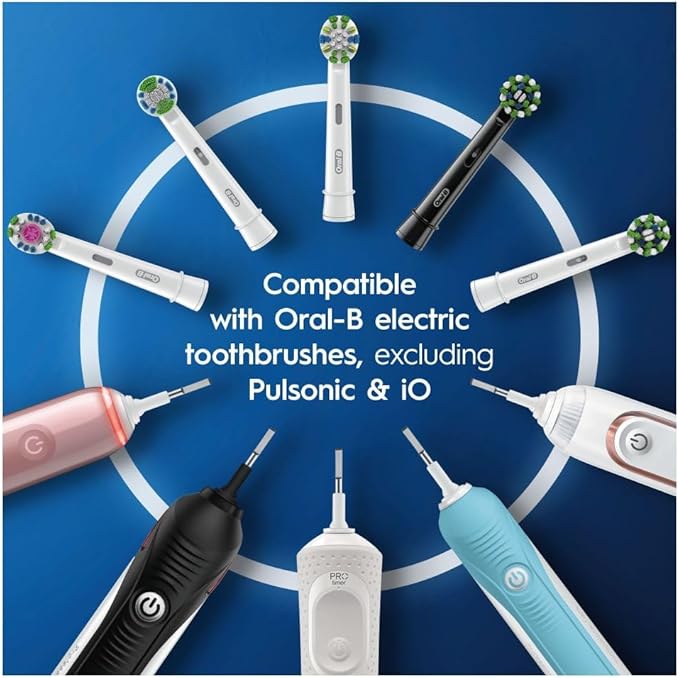 Oral-B Precision Clean Electric Toothbrush Head with CleanMaximiser Technology, Excess Plaque Remover, Pack of 12 Toothbrush Heads, Suitable for Mailbox, White