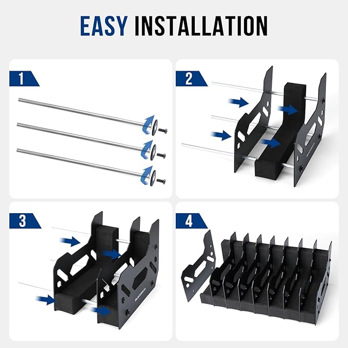BlackSmith Foam Pistol Rack for Gun Safe Gun Accessories Storage Firearm Handgun Rack Revolver Pistols Holder