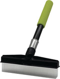 Small Room Groom Carpet Rake, 11" Handle, Portable Carpet Brush for Pet Hair, High Pile Rugs, Stairs, Furniture & Artificial Turf, Compact Groomer Tool