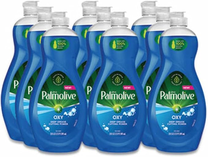 Palmolive 45041 Dishwashing Liquid, Unscented, 20 oz Bottle, 9/Carton