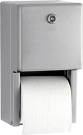 Bobrick Surface-Mounted Multi-Roll Toilet Paper Tissue Dispenser, Satin-Finish Stainless Steel (Model B-2888)