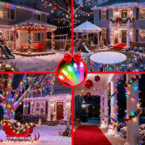 340 LED 90FT Christmas String Lights Outdoor, 12 Pro Modes with Timer