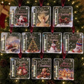 10PCS Christmas Cash Gift Ornament, Acrylic Christmas Money Holder for Cash