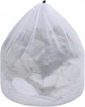 Laundry Mesh Bag with Drawstring, Polyester Net for Delicates, Lingerie, and Knits, White (1 PC)