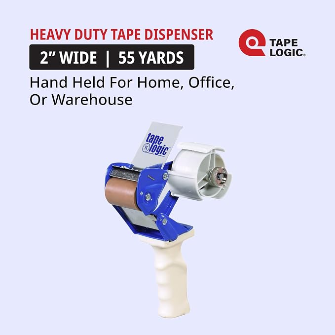 Tape Logic 2 Inch Packing Tape Dispenser Gun for Shipping Tape, Packaging Tape, Moving Tape, Box Tape, Carton Sealing, Mailing, Order Fulfillment, Warehouse, Office & Home Packing Supplies