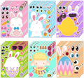 Easter Stickers - DIY Happy Easter Egg Bunny Sticker for Kids, Easter Crafts Stickers Kids Game Toys Gift Party Favor Supplies(24 Sheets)