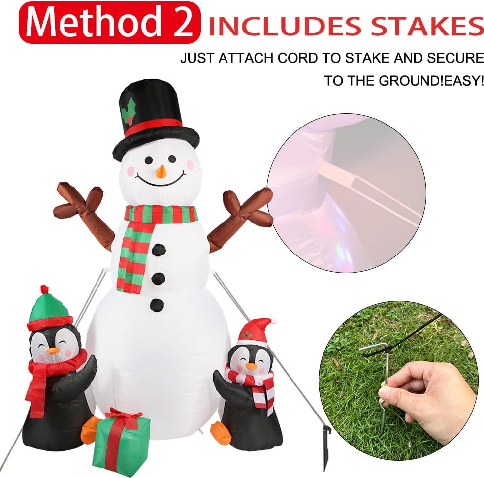 Christmas Inflatables Outdoor Christmas Decorations for Yard 6FT Snowman