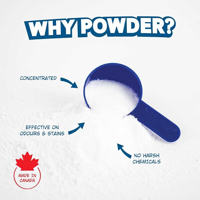 Nellie's Laundry Soda | Laundry Detergent Powder, 125 Load | Made in Canada | Septic-Safe, HE Compatible & Fragrance-Free - Concentrated Formula - Simple, Safe ingredients