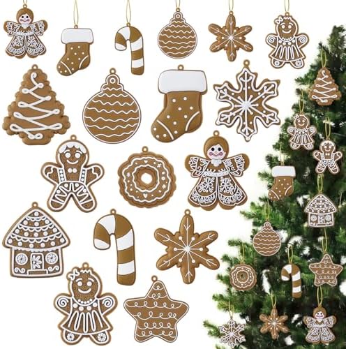 Christmas Gingerbread Man Ornaments for Xmas Tree Decorations