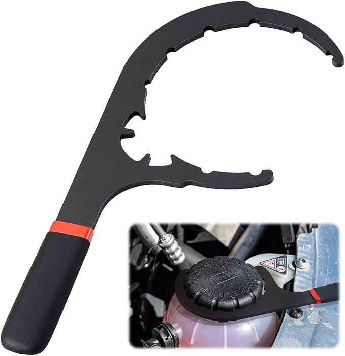 1 Pcs 5'' Diesel Fuel Filter Wrench, Compatible with Davco 61090, Diesel Pro 230, 232, 233, 234, 242, 243, Shop Pro ST, Class 4 5 6 Truck, Pickup Truck, Oil Filter Removal Tool, Red and Black