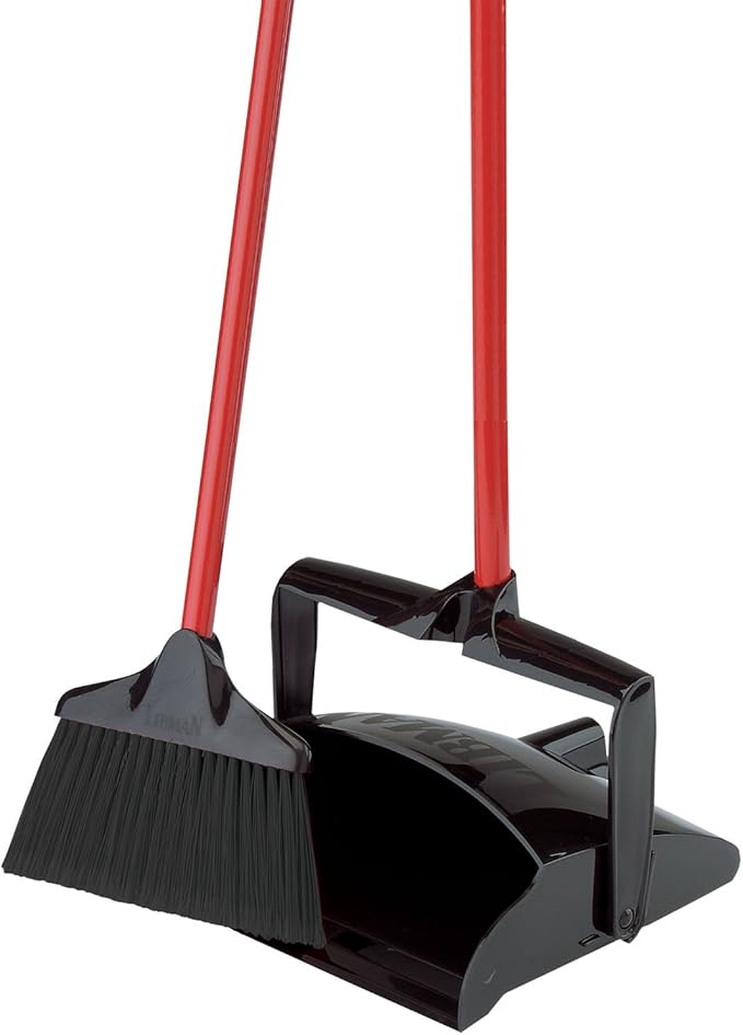 Libman 919 Lobby Broom and Dust Pan (Open Lid)