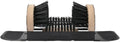 Outdoor Shoe Brush Boot Scrubber Cleaner Wiper with Rectangular Hollow Center Frame and Stable Base for Debris Removal Side top Bottom bristles, with Pedal