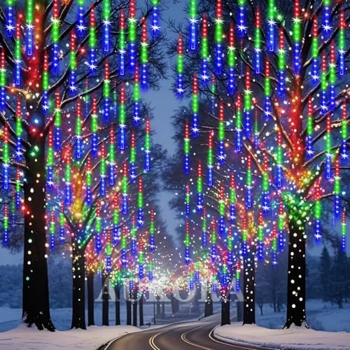 Aukora Christmas Lights Outdoor,Meteor Shower Lights UL Certified