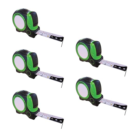 FastCap ProCarpenter Standard Reverse Measuring Tape, 25-Foot, 5-Pack | Lefty/Righty, Standard Measurements Readable from Right or Left Hand, Ideal for Professionals and Home Improvement, 98010
