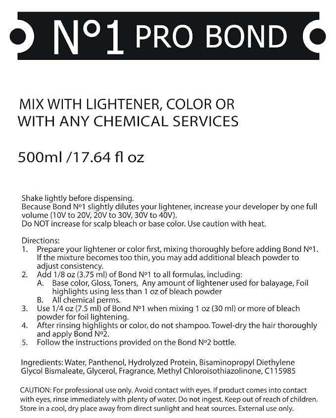 No.1 & No.2 Bond Hair Repair Set – Pre & Post Bleach Hair Treatment Set for Bond Protection, Strengthening & Color Safe Repair | Protects & Rebuilds
