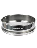 Personalized 8 Inch All 304 Stainless Steel Sieve, Custom Laser Engraved Logo & Text, Available in 42 Mesh Sizes, Professional 20cm Flour Sifter and Kitchen Powder Strainer