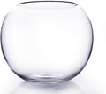 WGV Bowl Glass Vase, Diameter 8", Height 6.5", Open Width 3.75", (Multiple Sizes Choices) Clear Bubble Planter Terrarium Fish Bowl for Wedding Event Home Decor, 1 Piece (VBW0008)