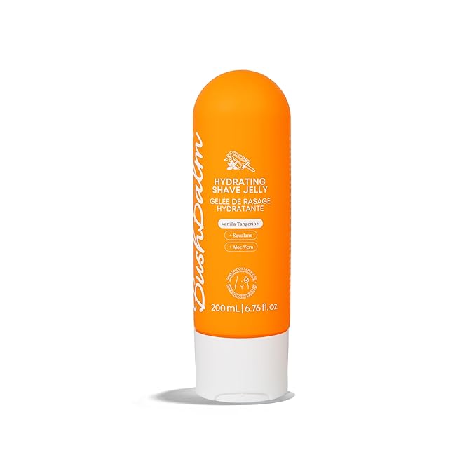 Bushbalm Hydrating Shave Jelly – Smooth and Hydrating Shaving Gel for Women - Squalane and Aloe Vera, Helps With Post Shave Redness – 200ml Vanilla Tangerine