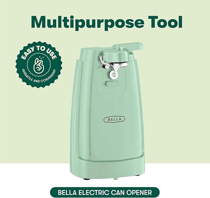 bella Electric Can Opener, Sage
