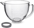 Glass Mixing Bowl 5 QT for KitchenAid 4.5 and 5 Quart Tilt-Head Stand Mixers