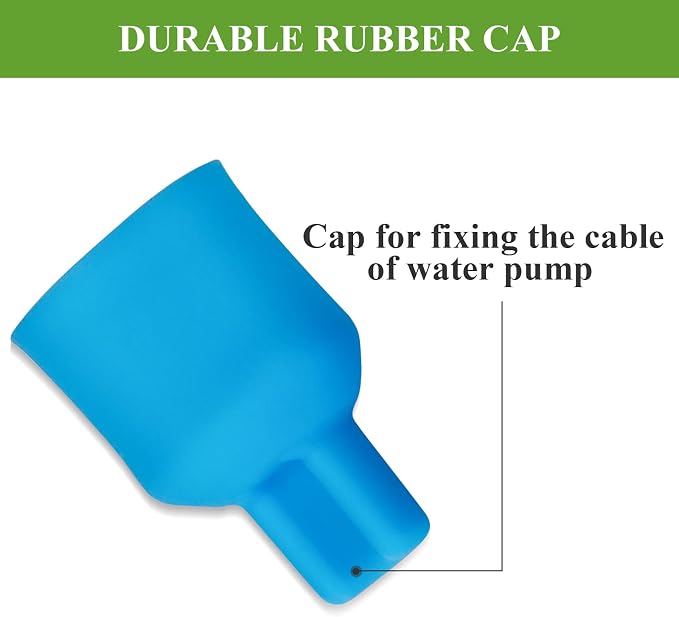 Cepheus 2 Pack Rubber Cap Replacement Compatible with Pagoda Drinking Fountain, Ceramic 360 Pet Fountain