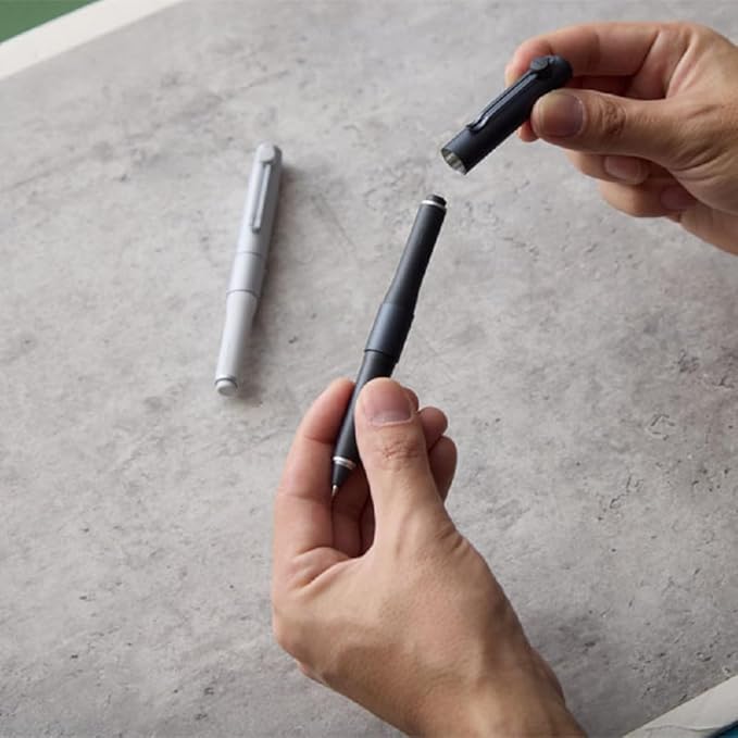 ZENTO Signature Model Metallic Black Ballpoint Pen 0.5mm Ink Color Black UBZH05M.24