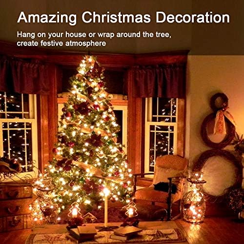 Brizled Incandescent Christmas Tree Lights, 600 Count, 139.2ft, Soft White