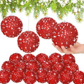 Lyrow 24 Pcs 4" Christmas Ball, Red