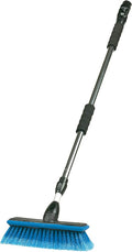 Carrand 93089 Flow-Thru 10" Wash Brush with 68" Aluminum Extension Pole , Black