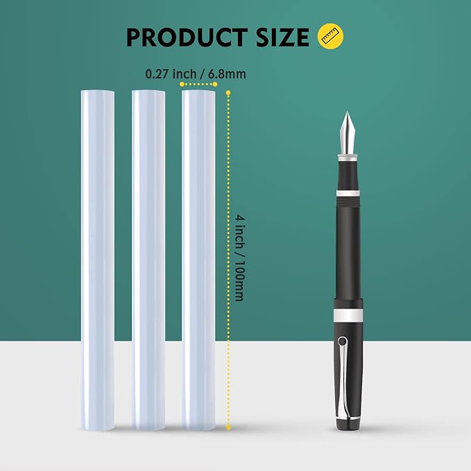Magicfly Mini Hot Glue Gun Sticks, Huge Pack of 300, 4" Long and 0.27" Diameter Hot Melt Glue Sticks, Compatible with Most Glue Guns, Perfect for DIY Craft Projects and Sealing
