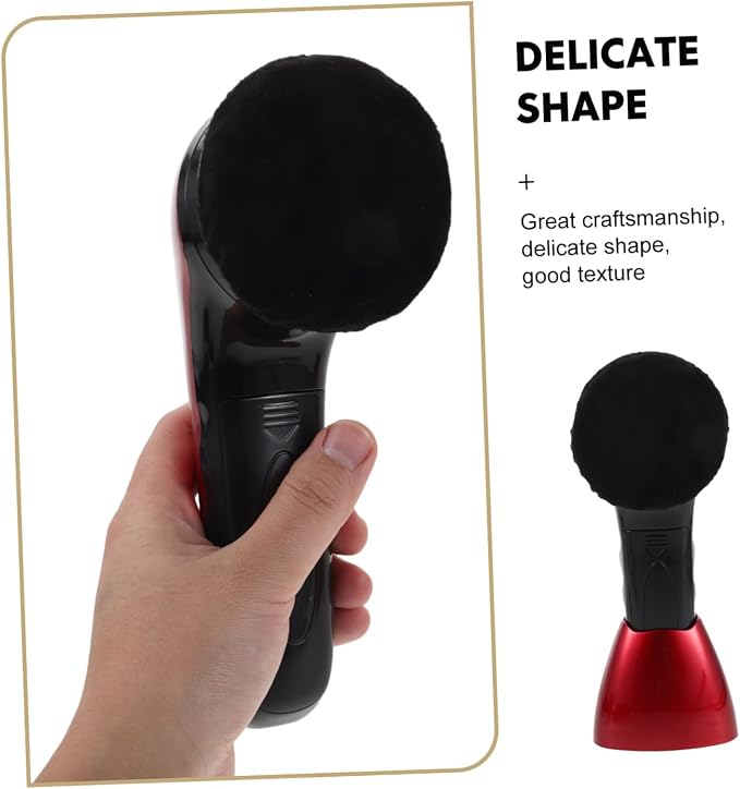 Electric Shoe Polisher Replacement Brush Kit 710 Red Dual Power | Fiber Sponge Plastic Parts, for Sneakers and Canvas Shoes, Office Travel Use, Dust Removal and Portable Automatic Polishing