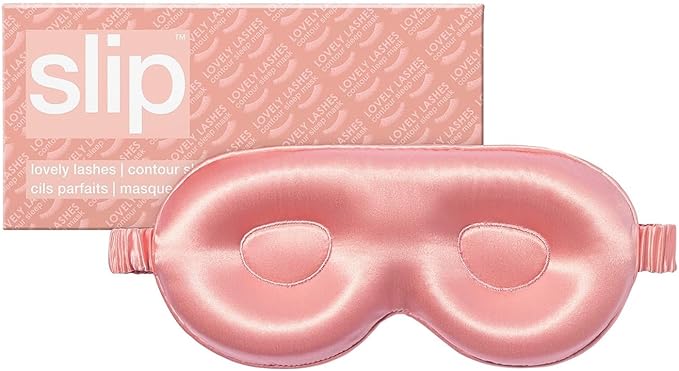 slip Rose Contour Sleep Mask | Pure Silk, 100% Mulberry Silk | Contoured Design for Optimal Light Blocking & Comfort | Soft, Gentle on Skin, Adjustable Strap for Perfect Fit | Ideal for Restful Sleep
