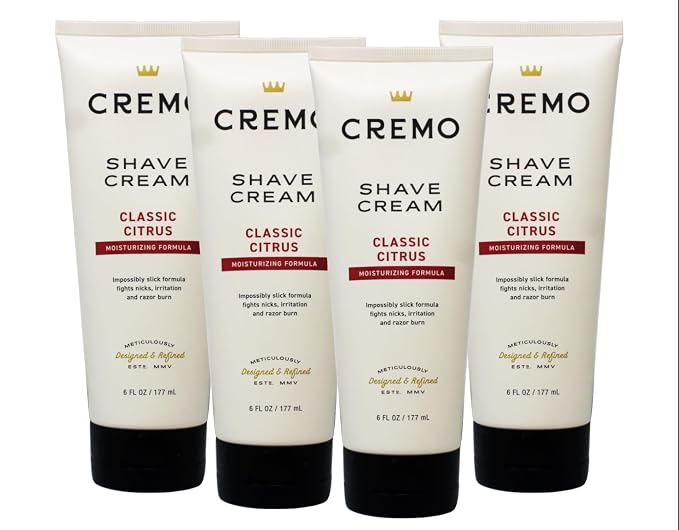 Cremo Original Shave Cream, Astonishingly Superior Shaving Cream for Men, 6 Fluid Ounce (4 Pack)