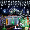 640 LED Icicle Lights for Outside, 66FT White Christmas Lights Outdoor