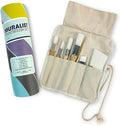 Zibra 6-Piece Muralist Paint Brush Set with Artist Brushes, 1" Brushes, Detail Brushes & Ergonomic Paint Brushes for Lettering, Murals, Canvas Painting, Touch Ups and Crisp Lines