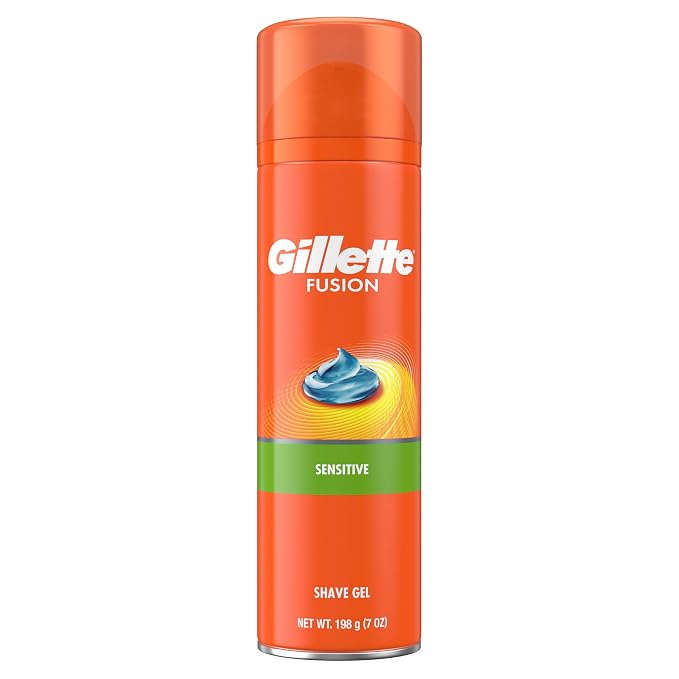 Gillette Fusion5 Ultra Sensitive Shave Gel, 7oz, Pack of 6