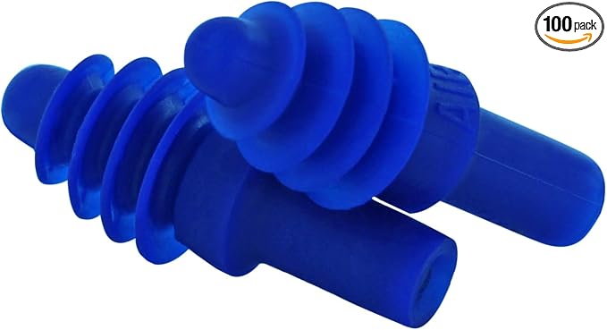 Howard Leight Airsoft Flanged Reusable Earplugs, 100-Pairs (DPAS-1)