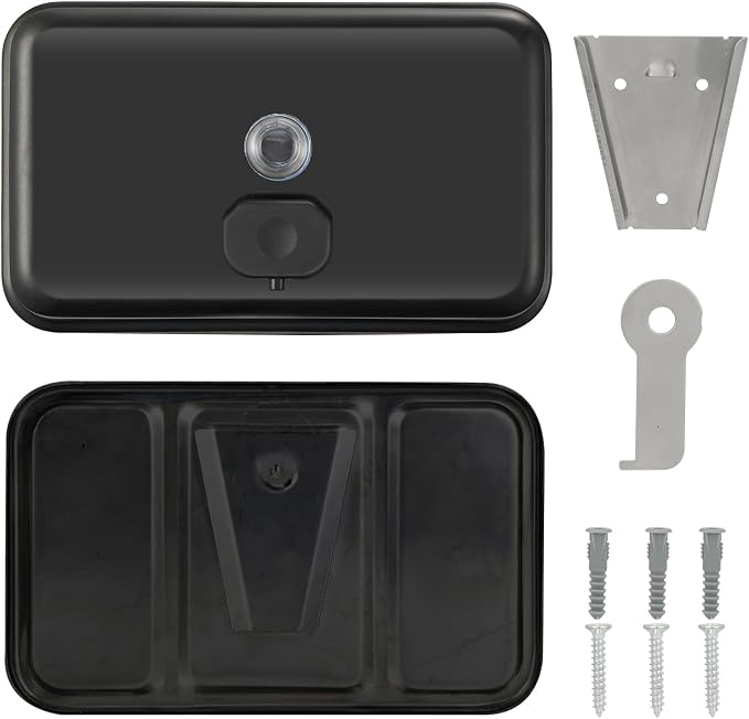 Stardrix Matte Black Stainless Steel Horizontal 1100ml/37oz Capacity Commercial-Grade Soap Dispenser, Wall-Mounted Bathroom Hand Soap Dispenser with Corrosion-Proof Lining and Anti-Leak Pump