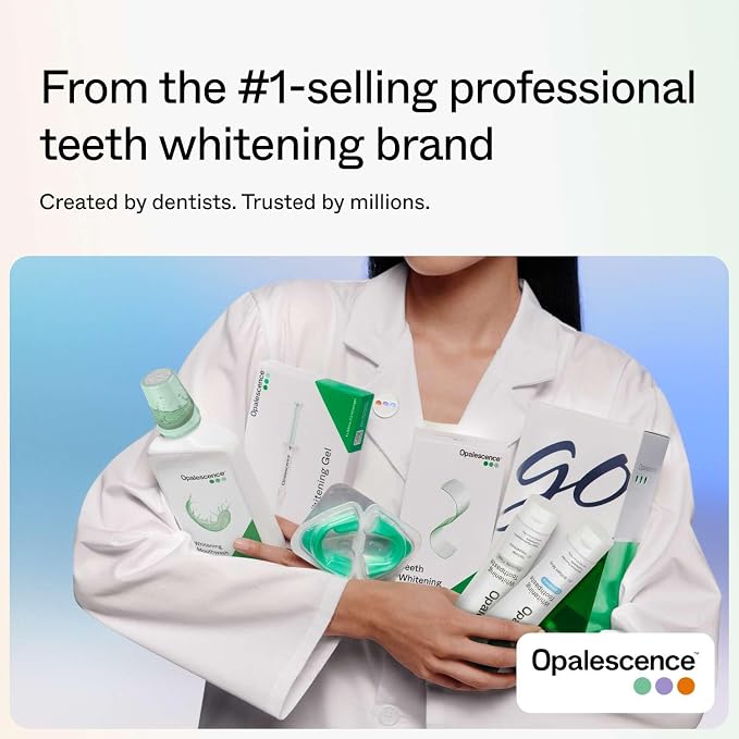 Opalescence GO 15 Teeth Whitening Trays Bundle 15% Hydrogen Peroxide 5194-T | Gel Prefilled Trays - Includes 2Chill Toothbrush Made by Ultradent Products USA. Teeth Whitening Kit -Mint - (10 Treatments)