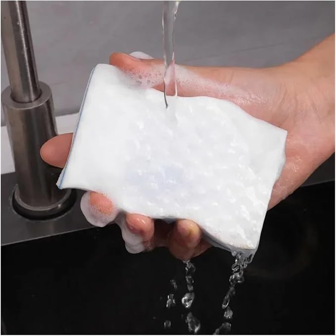 Cleaning Cloth Kitchen And Dishwashing Tools White Shoe Sponge Block Brush(20PCS)