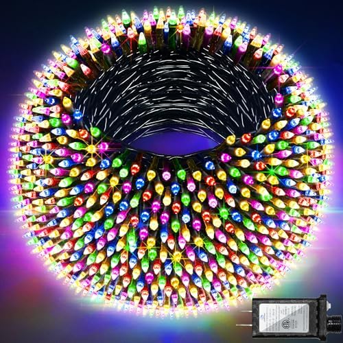 300 LED 75FT Christmas String Lights Indoor Outdoor, 12 Modes, Multicolor