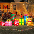 10FT Giant Christmas Inflatables Outdoor Decorations Gift Box Blow up Yard