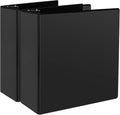 CIXILDTS 3" 3 Ring Binder, Standard 3-Inch Slant-D Ring Binder Fit Letter Size Paper, Presentation View Binders, 2 Packs, Black