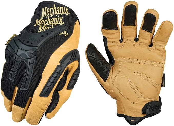 Mechanix Wear: CG Heavy Duty Leather Work Gloves (XX-Large, Brown/Black)