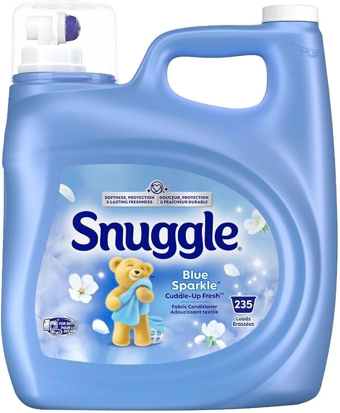 Snuggles Advanced Softness Liquid Fabric Softener, Blue Sparkle, 259 loads, 176 fl. oz.