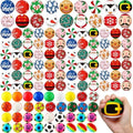 Meooeck 108 Pcs Christmas Party Favors Bulk, Snowman Santa Balls